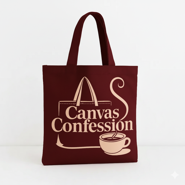 Canvas Tote Polyester & Cotton Bag (Damson)