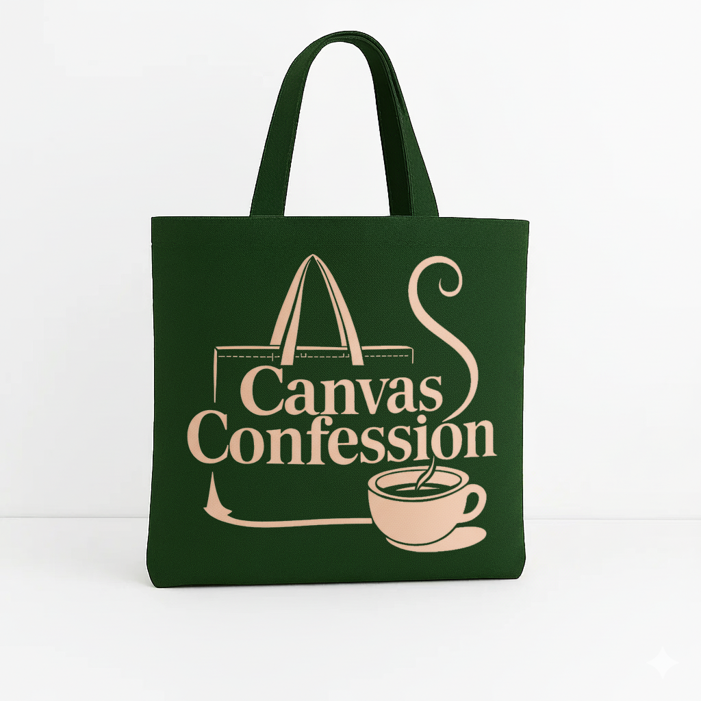 Canvas Tote Polyester & Cotton Bag (Green)